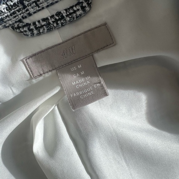 H&M Monochrome Tweed Blazer - Picture 5 of 6